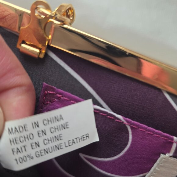 Hype Leather Croc Embossed Clutch - Picture 7 of 7